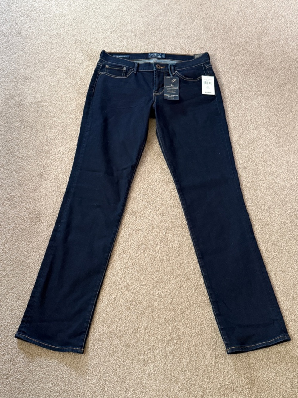 Lucky Brand Straight Leg Jeans in Dark Blue
